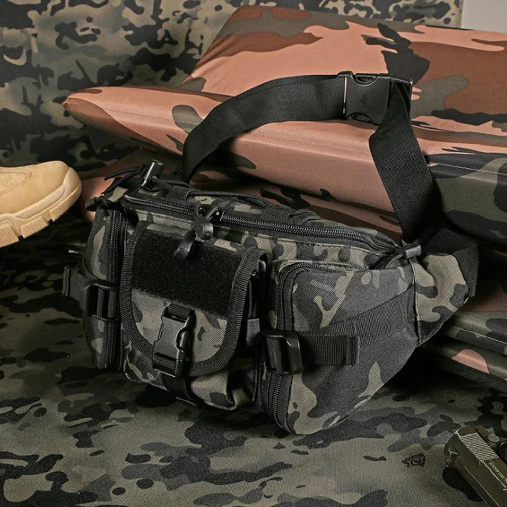 

Тактическая водонепроницаемая военная поясная Сумка Molle с веером для активного отдыха, спорта, пешего туризма, охоты, езды, армейского скало...