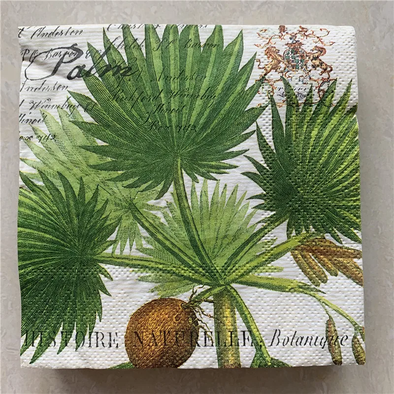 25 см Рождество винтажная салфетка бумага элегантная ткань цветок фрукты петух