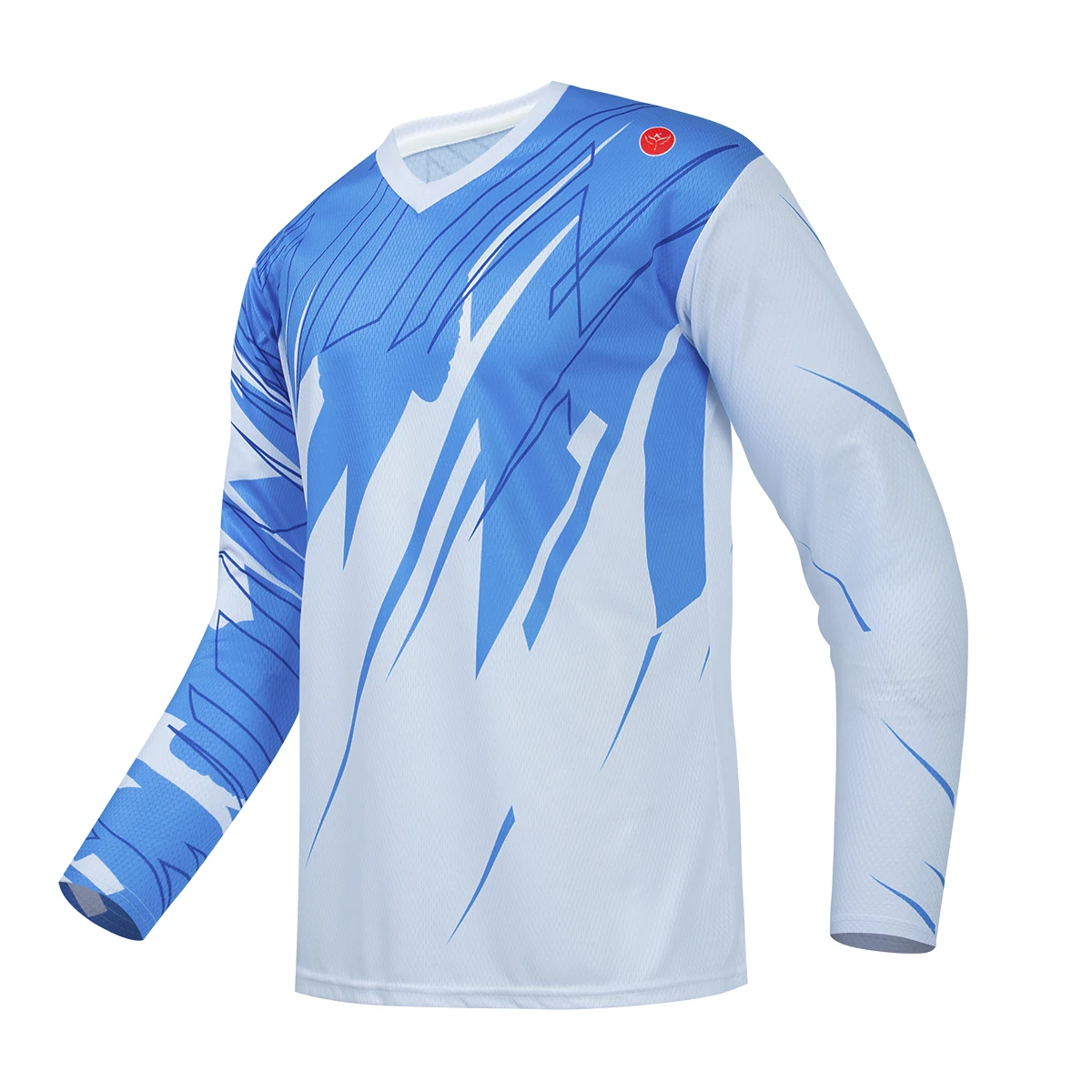 

KEYIYUAN White Long Sleeve T-Shirt Camiseta Motocross Enduro Man Downhill Jersey Mtb Tricota Hombre Ciclismo Wielerkleding Heren