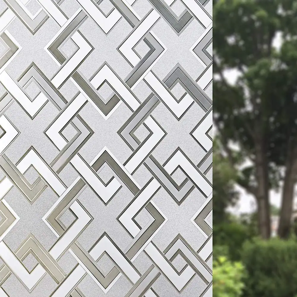 

Decorative Film Privacy Window Film Anti-UV Removable Static Cling Glass Film Vinyl Self-adhesive Window Sticker