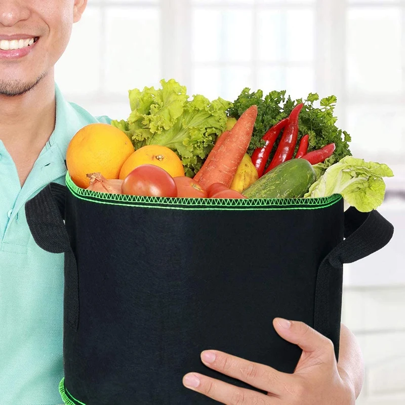 

12Pack Plant Planting Bag, 1/3/5 Gallon Vegetable/Flower/Plant Planting Bag for Outdoor and Indoor Planting