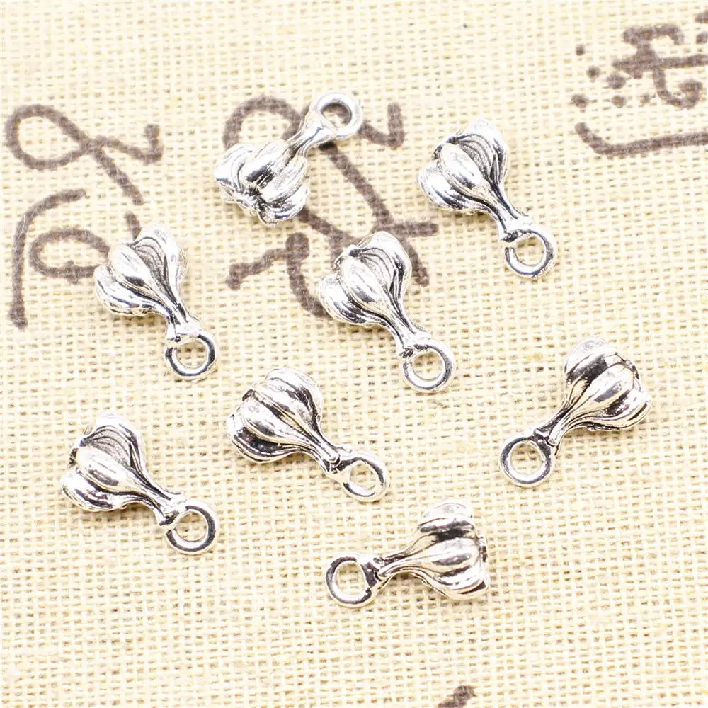 

Keychain Accessori 8x15mm Garlic Charms Antique Silver Color 10pcs