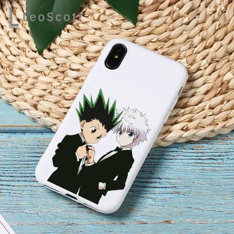 

Anime Hunter X hunter Phone Case Candy Color for iPhone 11 12 mini pro XS MAX 8 7 6 6S Plus X 5S SE 2020 XR