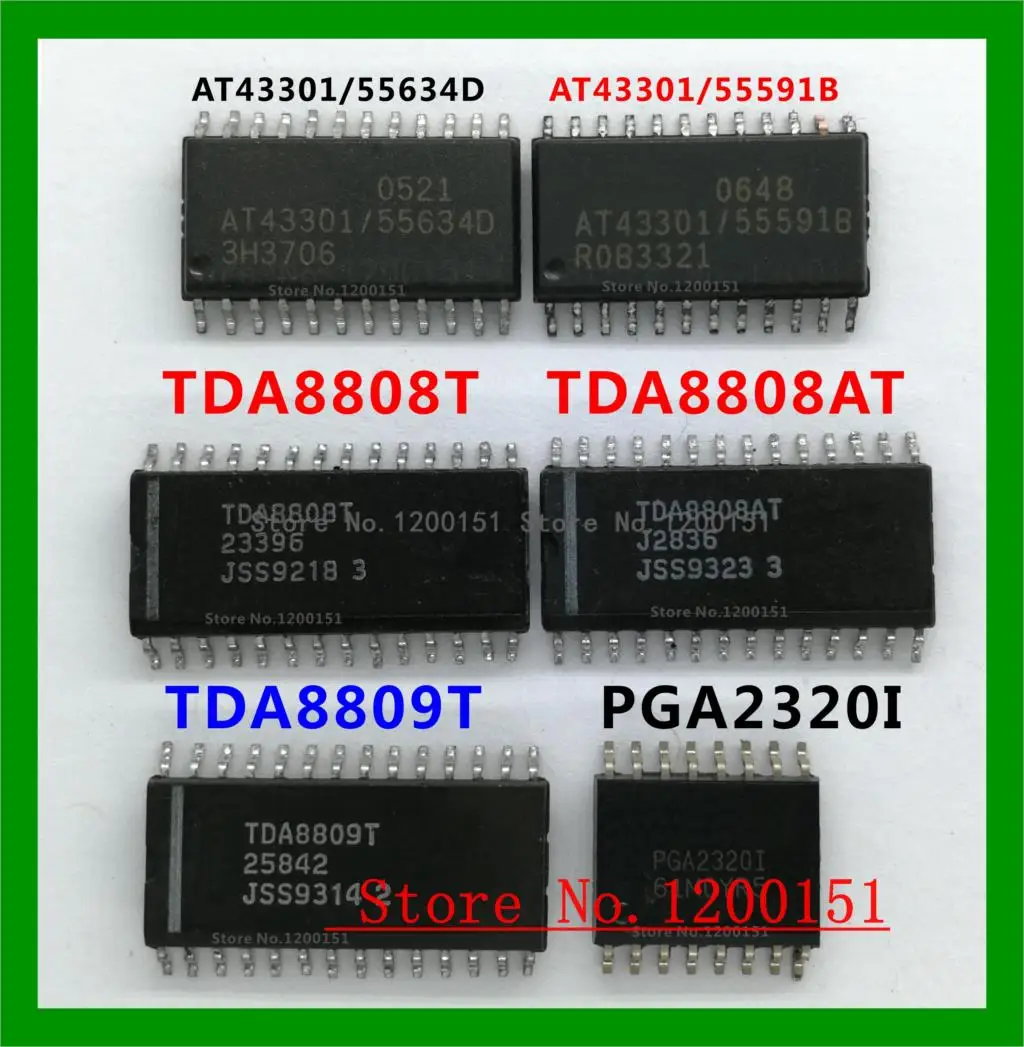 

AT43301 AT43301/55364D AT43301/55591B TDA8808 TDA8808T TDA8808AT TDA8809 TDA8809T PGA2320I SOP