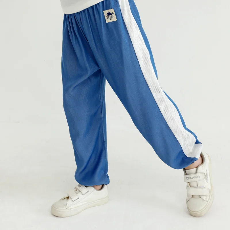 

Baby Pants Boys Girls Kid's Summer Pants Child Knitted Jogging Sports Breathable Casual Pants Toddle Running Cargo Boy Pants