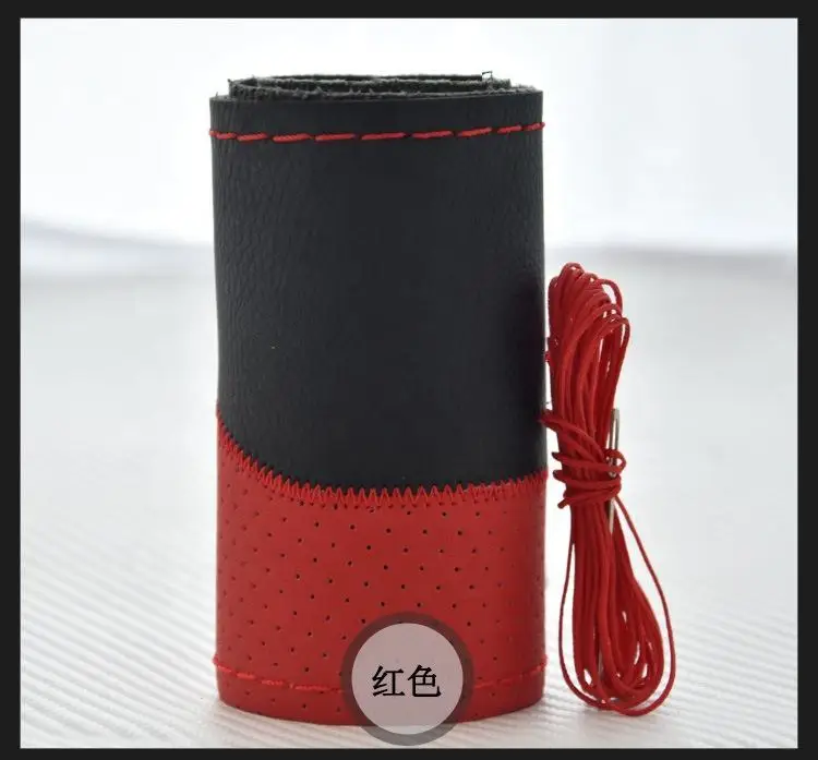

38cm DIY Car Auto Steering Wheel Cover Car Steering Wheel Cover with Needle and Thread