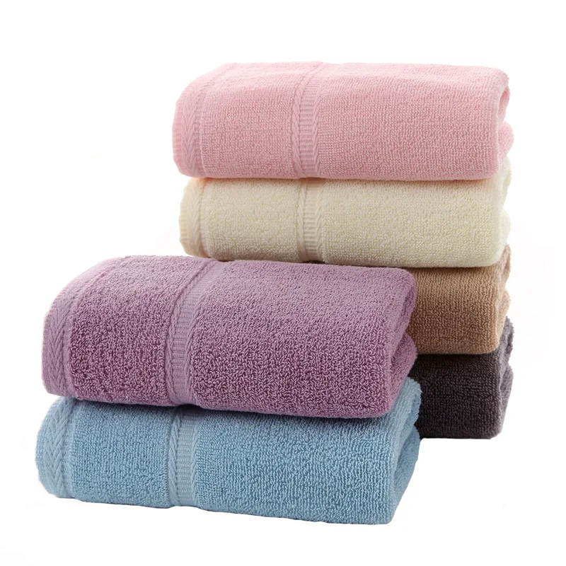 

2021 new high quality household towel solid color towel