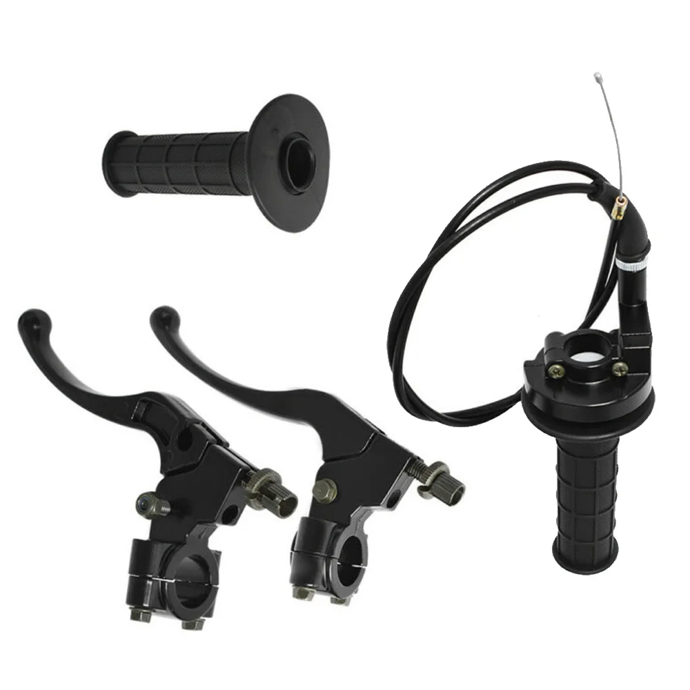 

7/8in Handlebar Grip (22mm) Kit Throttle Cable Clutch Lever Accessories