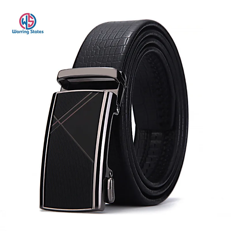 

2020 New Genuine Leather Belt Belts for Men Top Quality Automatic Black Buckle Cummerbunds Belts Business Casual 110-130cm