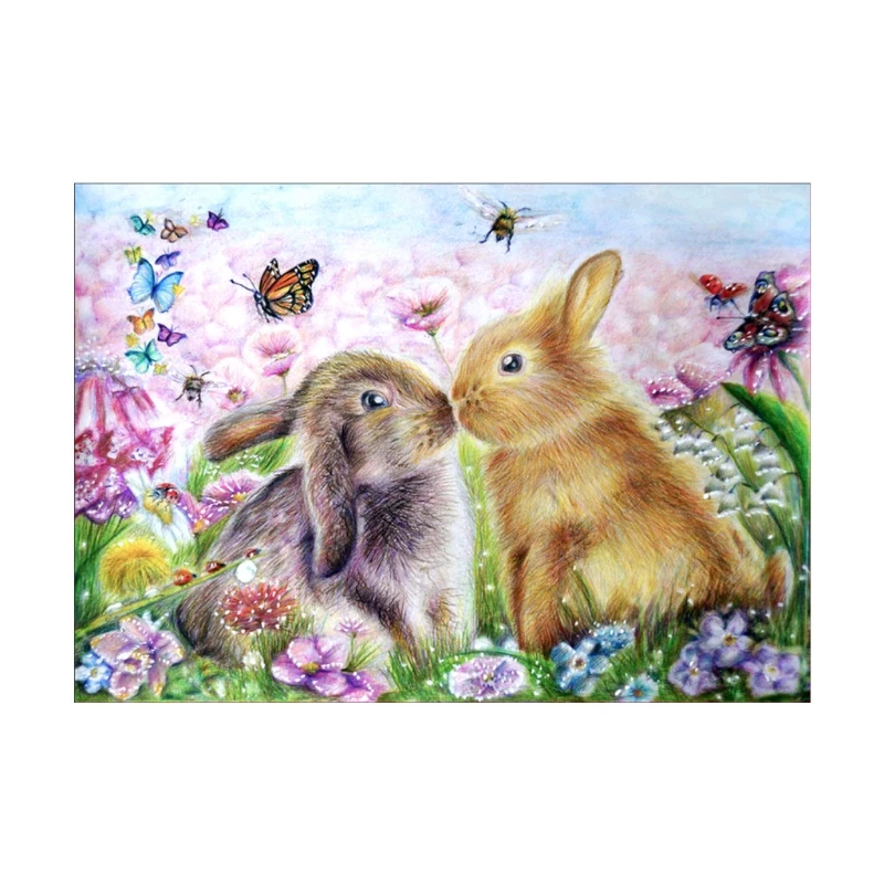 

Rabbit 5D Diamond Embroidery Painting DIY Painting Cross Stitch Home Decor Kit 87HB