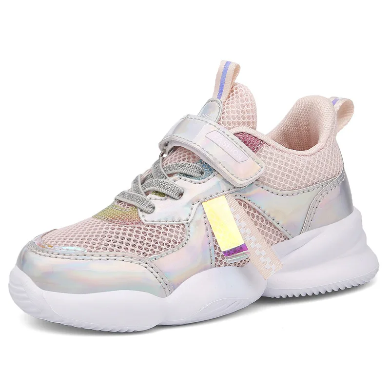 Летняя детская спортивная обувь для девочек Повседневные кроссовки Дышащие