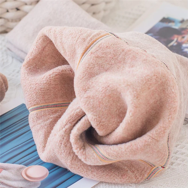 Зимние пикантные персиковые ягодицы теплые флисовые женские колготки толстые