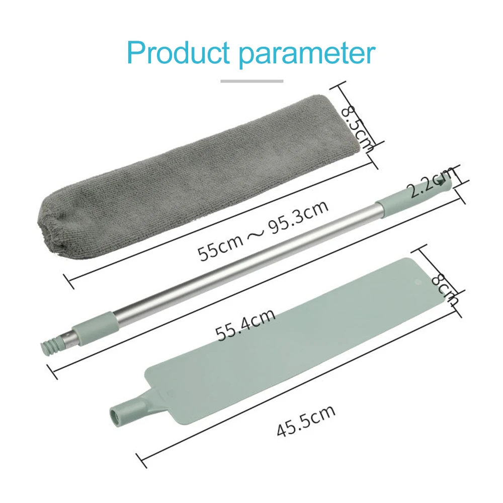 

Limpieza Hogar Bedside Dust Brush Long Handle Mop Household Bed Bottom Gap Clean Fur Hair Sweeping Dusty Magic Microfibre Duster