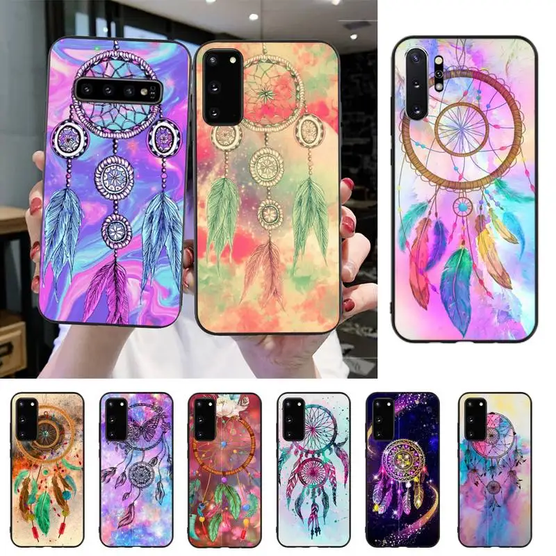 

YNDFCNB Dream catcher watercolor dreamcatcher Luxury Phone Case For Samsung S20 S10 S8 S9 Plus S7 S6 S5 Note10 Note9 S10lite