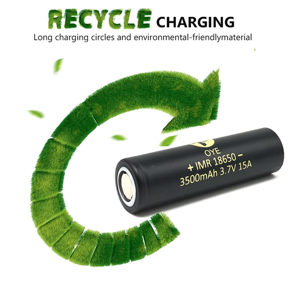 Новинка 18650 литий-ионная аккумуляторная батарея 3500mAh 15A литиевая батарея с высоким дренажом для Flashinglight Vaping 3,7 V 18650 батарея