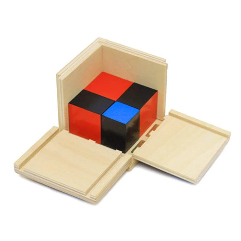 

Wooden binomial Cube Montessori Math Toys For Children Educational Preschool Early Learning Wood Toy Math Blocks