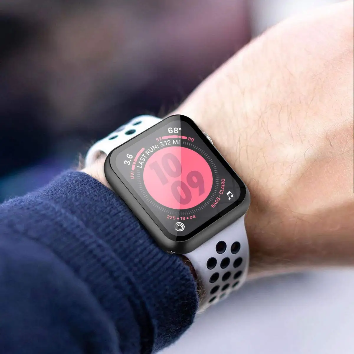 Защитный чехол для apple watch 44 мм 40 мм iWatch 5 4 3 2 1 42 мм 38 мм закаленное стекло+ чехол бампер аксессуары для apple watch