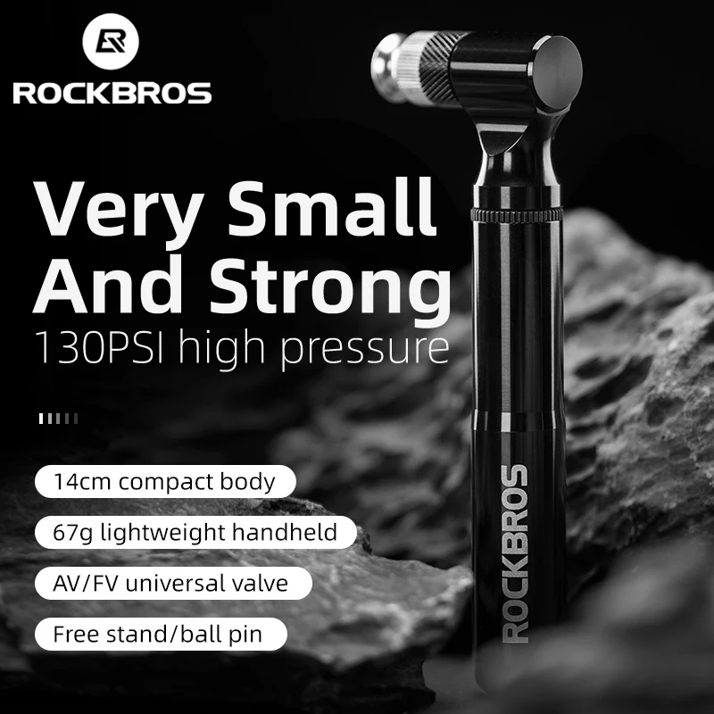 Велосипедный мини-насос ROCKBROS износостойкий портативный велосипедный насос из