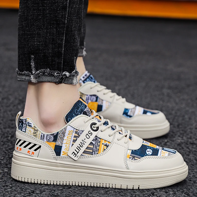 

Shoes New Men Casual Shoes High Top Sneakers Men Vulcanized Shoes Platform Sneakers Quality Men's Sneakers Masculinas2021
