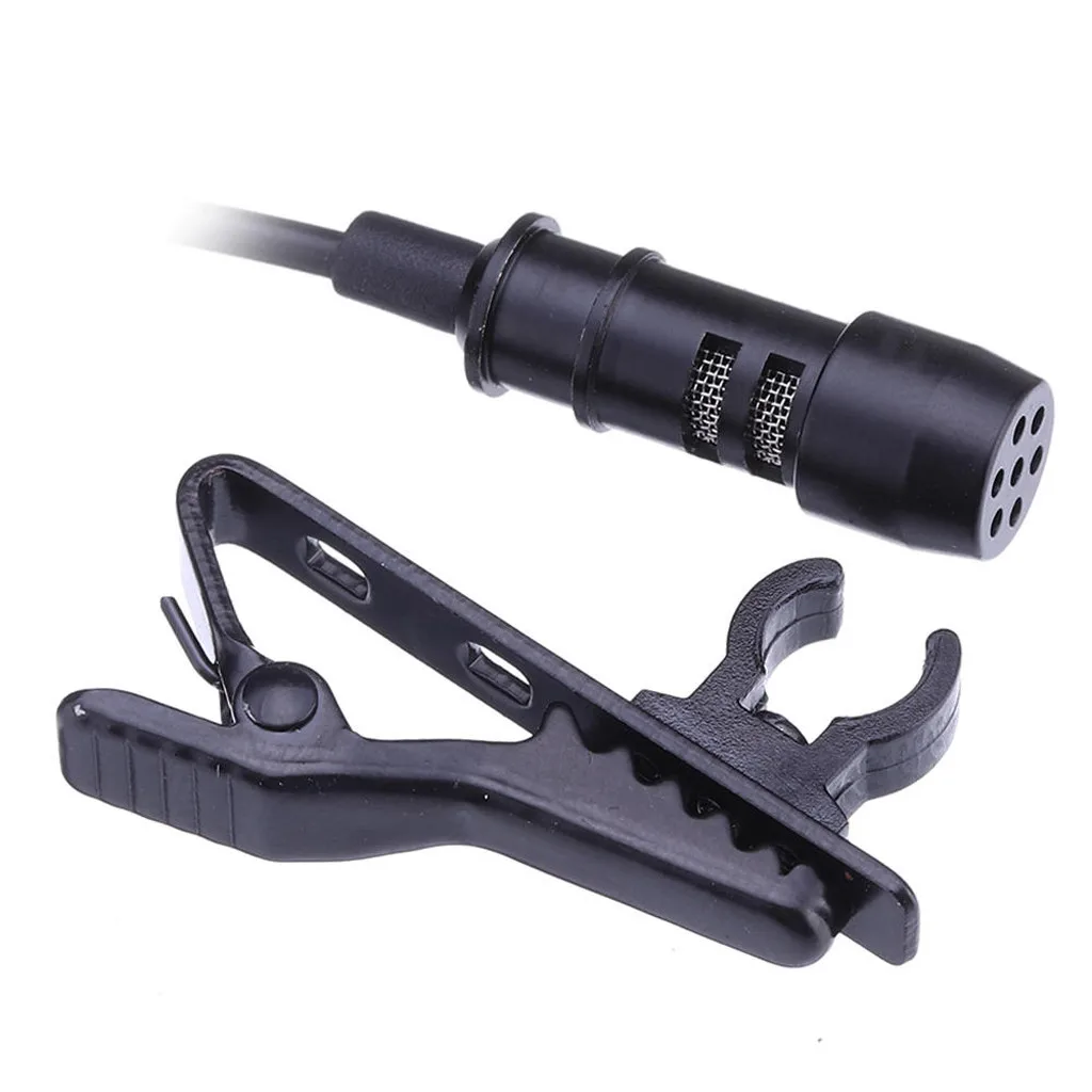 Мини-микрофон клип на петличный 3 5 мм конденсаторный микрофон диктофон студия с