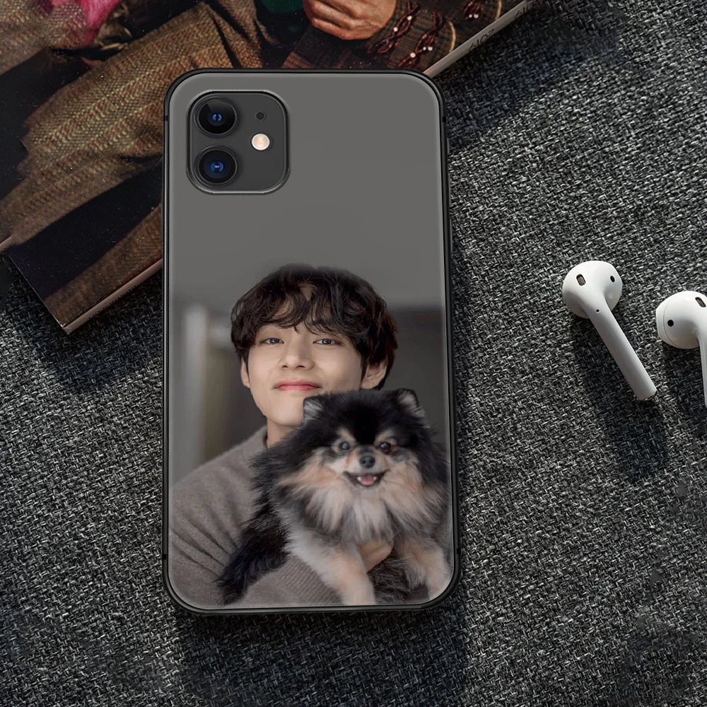 

Bangtan Boys Kim Tae Hyung Phone Case Cover Hull For iphone 5 5s se 2020 6 6s 7 8 12 mini plus X XS XR 11 PRO MAX black Back 3D