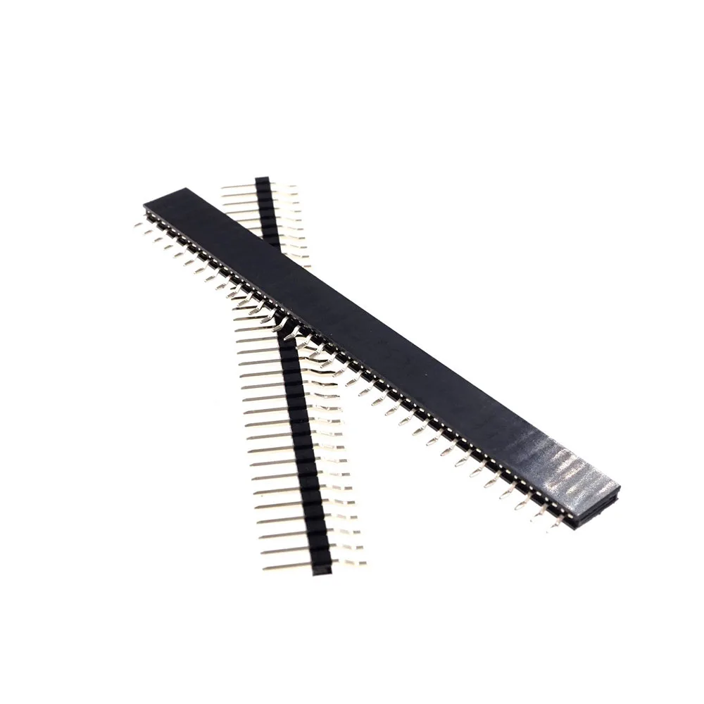

200 Pairs 0.100" 1x34 Pin 34 Position PCB Header Single Row Right Angle SMT / SMD 90degree 2.54mm Male Female Connectors