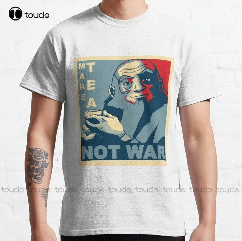 

New Iroh "Make Tea Not War" Classic T-Shirt Muscle Shirt S-5Xl Cotton Tee Shirt mens shirt Unisex