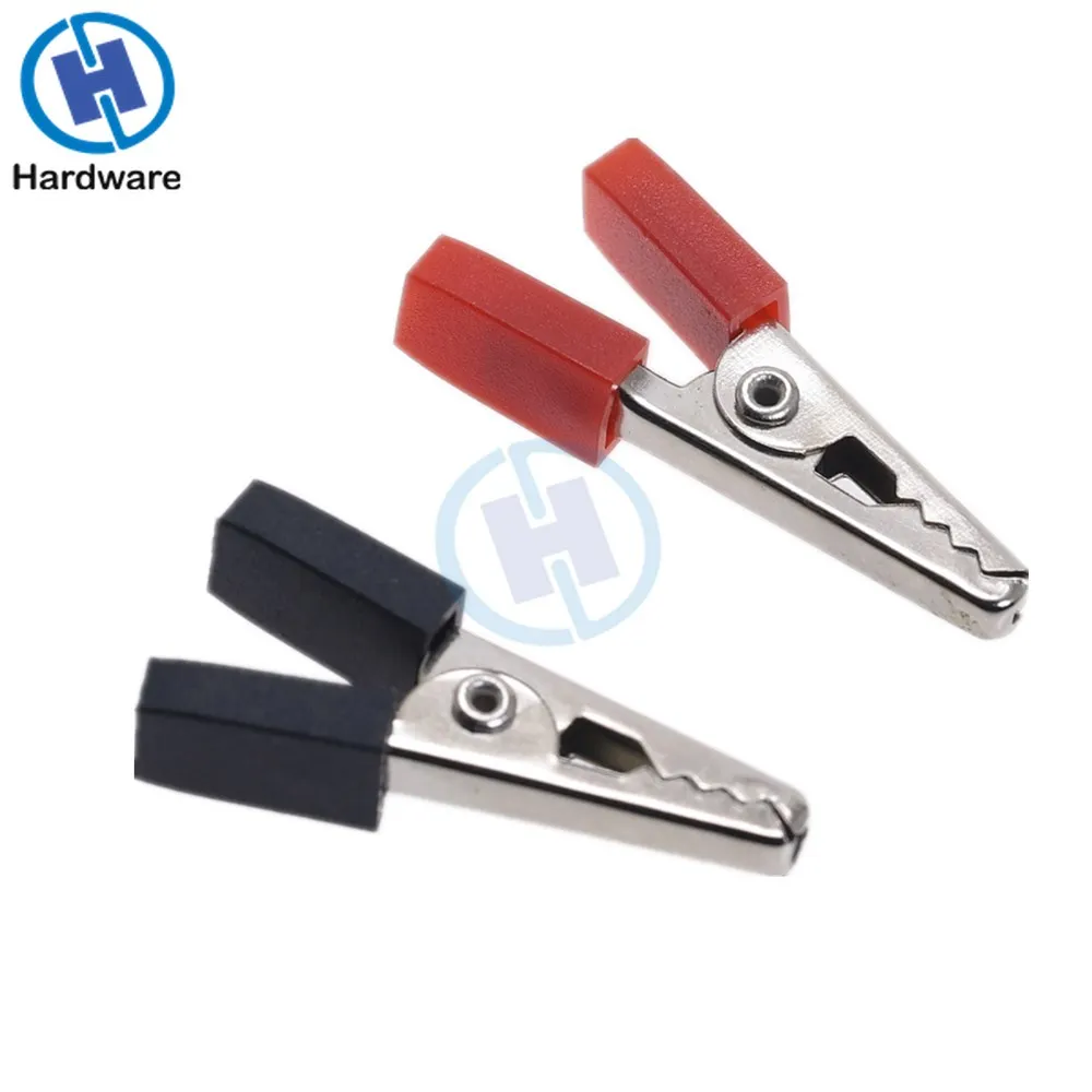 10 шт. красный черный зажим крокодил терминальный тест электрическая батарея 35