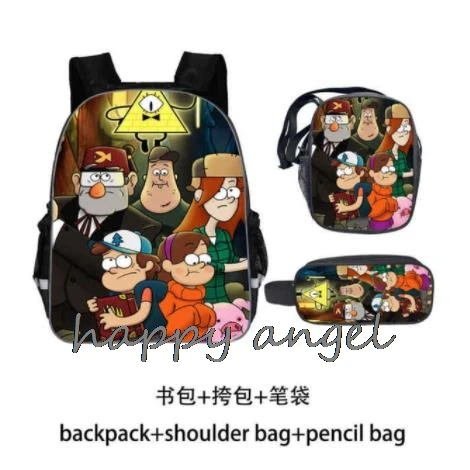 3 шт./компл. новые гравитационные школьные ранцы 16 дюймов рюкзаки для мальчиков и