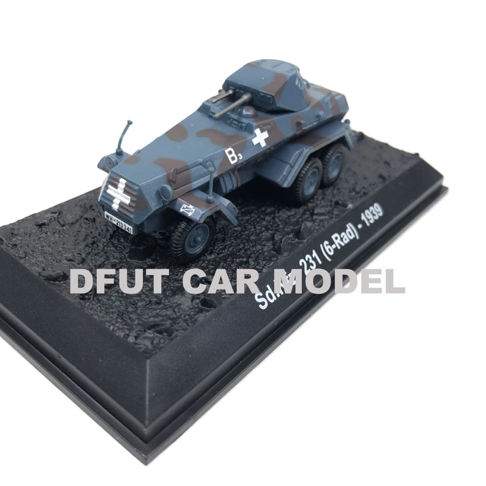 Игрушечный автомобиль из сплава масштаб 1:72 Разведывательная машина Sd.Kfz.231 модель
