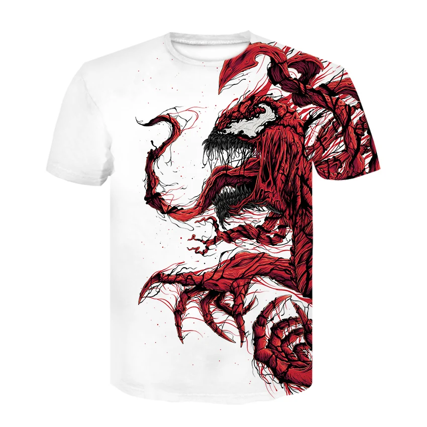 

3DT shirt men's punk rock T-shirt retro gothic men's clothing summer short-sleeved round neck casual fashion top