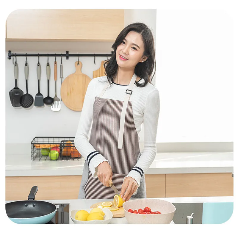 Фартук женский водонепроницаемый и маслостойкий кухонный комбинезон без