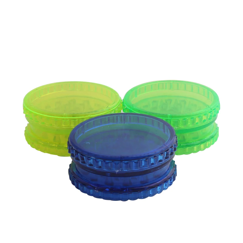 Пластиковая табачная мельница дробилка для трав и специй 3 детали 60 мм|Трубки