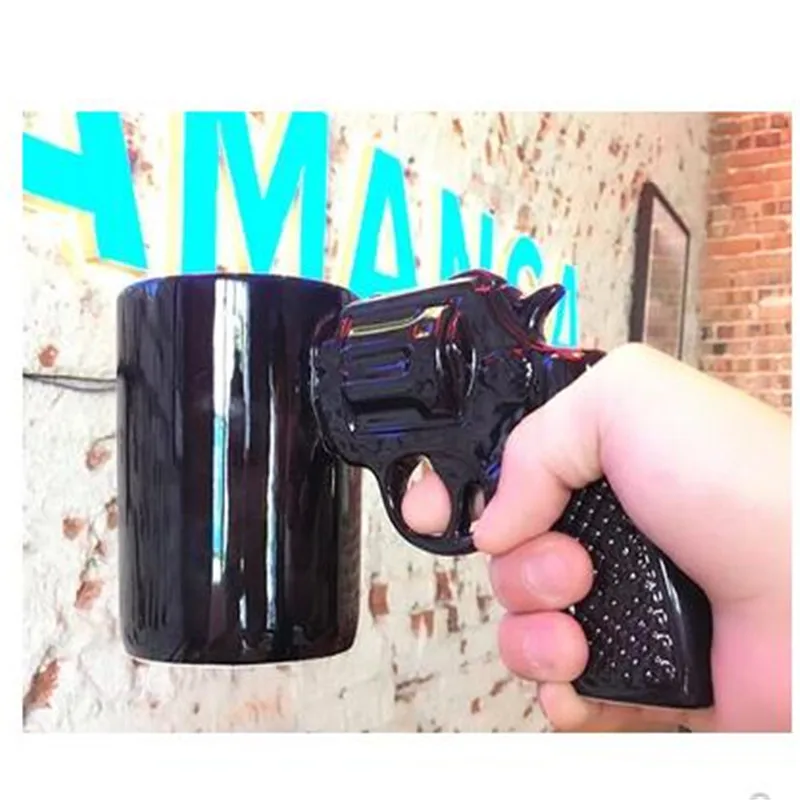 Пистолета творческой личности стильная кофейная кружка молочная студенческая