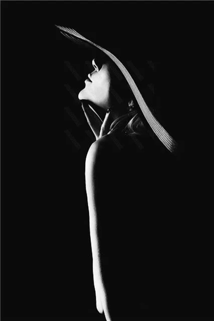 

Living Room Art Painting Black Side Figure Shadow Silhouette Pattern European Style Canvas Material Background Furniture Art