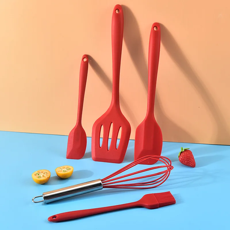 

Silicone Cream Spatula 5-piece Set Cake Cream Scraping Cutter Baking Set