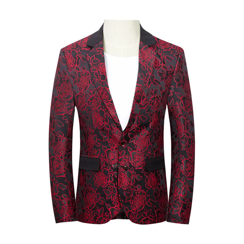 Новейшая модель пальто конструкции 2021 Slim Fit красный пиджак Сезон весна осень
