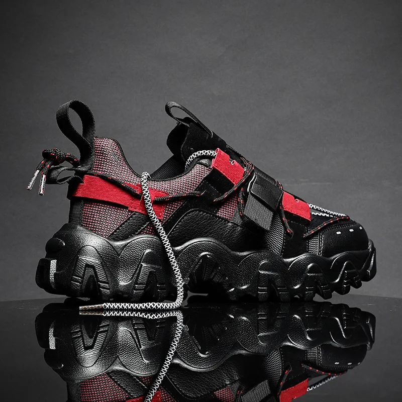 

2020 Men Shoes Casual Men Lace-up Mesh Shoes Men Breathable Comfortable Footwear Fashion Flat Men Sneakers Non-slip Shoes Men