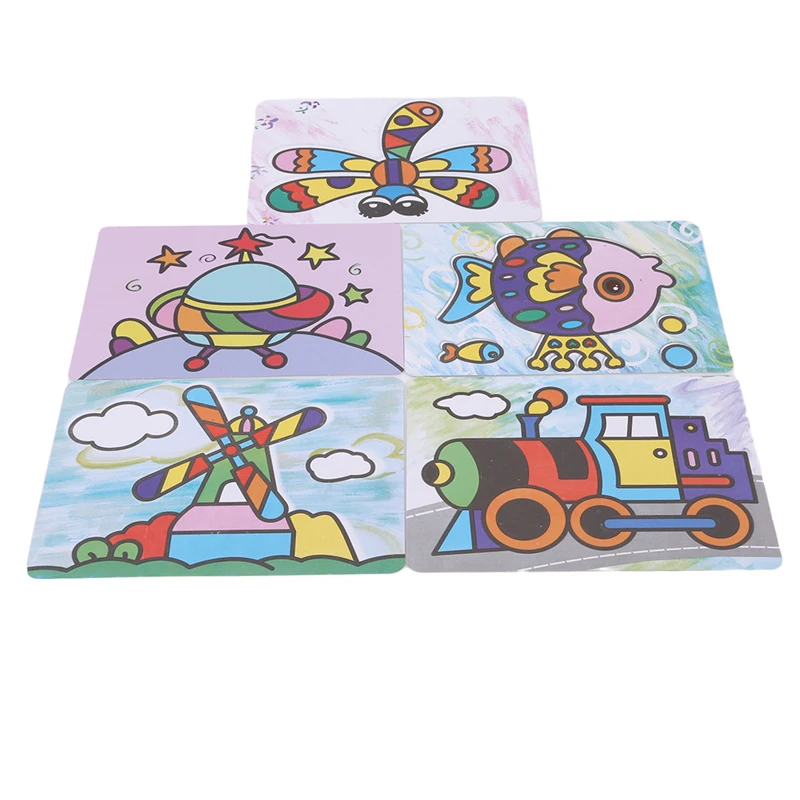 

Children Stickers Painted Paper Toys 3D DIY Hand Drawing Painting and Imagination Training Toy Creativity Kits Birthday Gifts