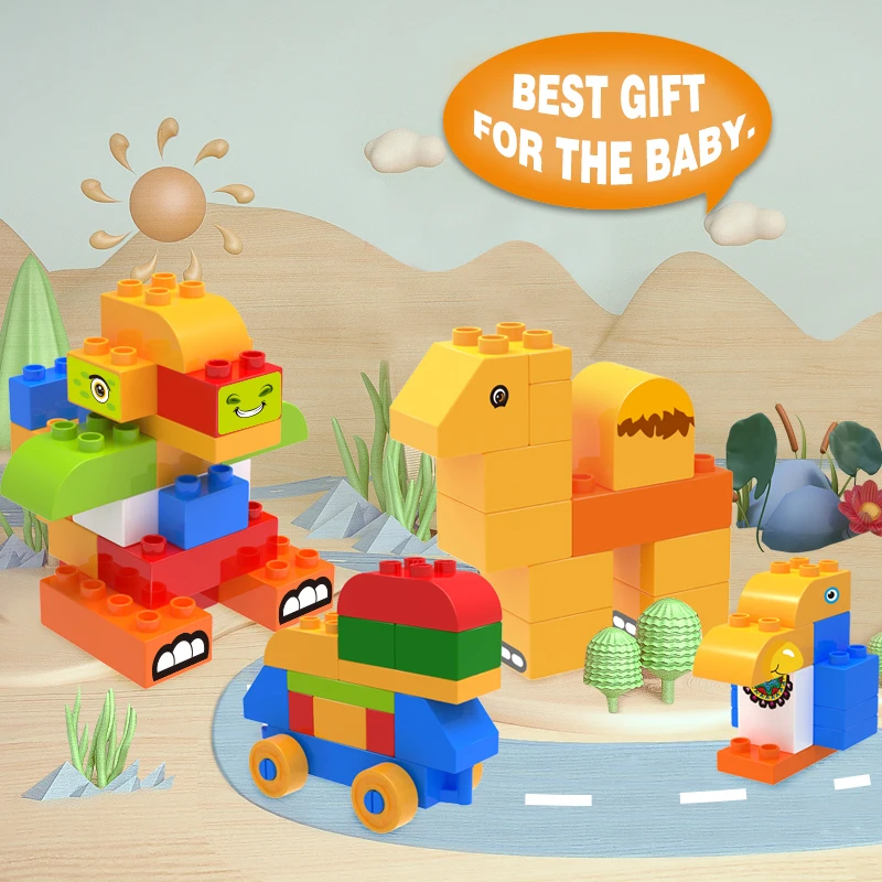 272 шт DIY большой размер строительные блоки Совместимые брендовые сборочные