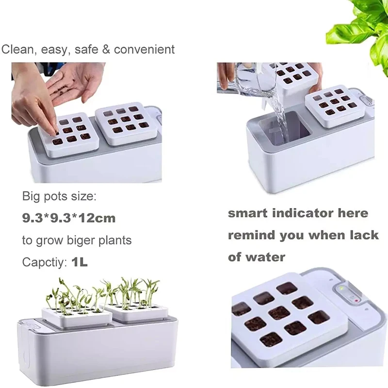 

Hydroponic Indoor Herb Garden Kit Smart Multi-Function Growing for Flower Vegetable Cultivation Plant Growth Light