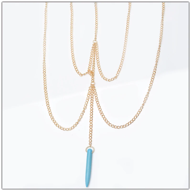 Пикантные бирюзовый кулон цепочка на ногу браслет браслеты из нержавеющей стали