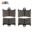 AHL 2 пары тормозных колодок для мотоцикла YAMAHA FZR 400 FZR400 1991-1992, черные тормозные диски