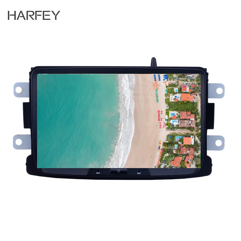 Автомагнитола Harfey с сенсорным экраном 8 дюймов Android 9 0 HD 1080P GPS для RENAULT Duster без