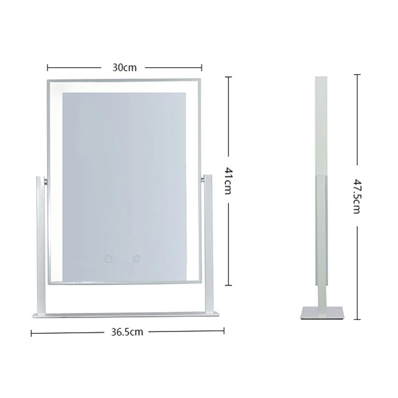 Голливудское зеркало со светодиодной подсветкой для макияжа полосное освещение