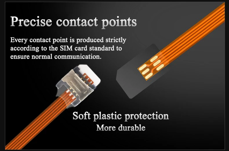 Стандартный удлинитель для SIM карты на микро стандартную карту мягкий кабеля