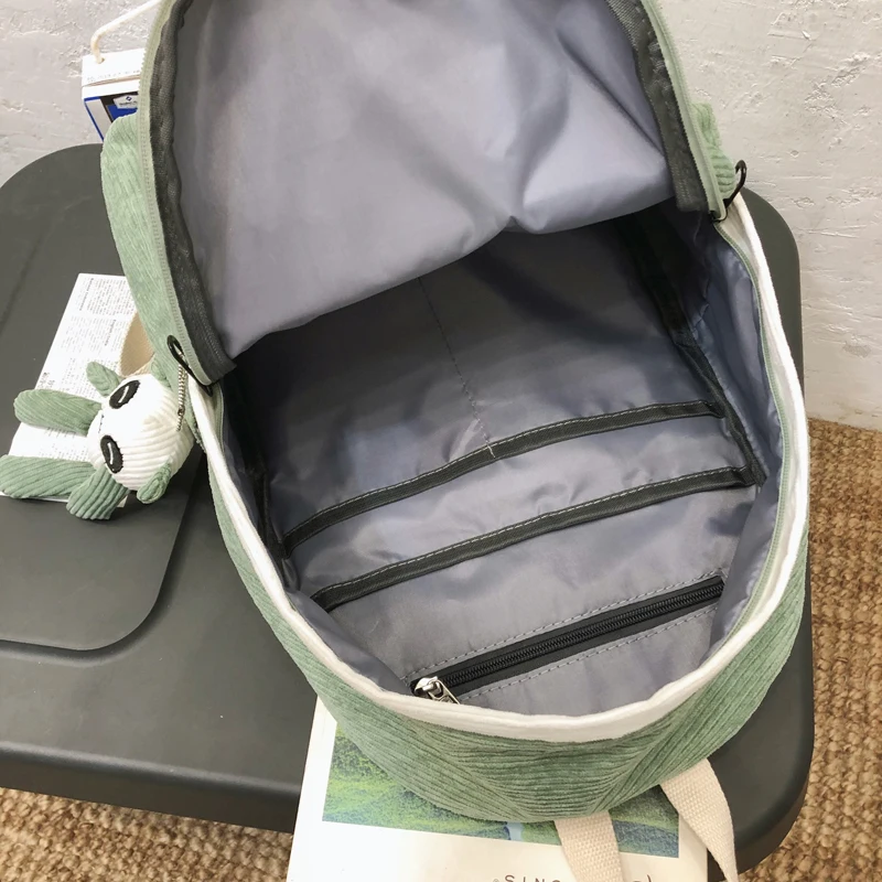 Роскошный женский рюкзак 2020 Новый вместительный вельветовый Молодежный