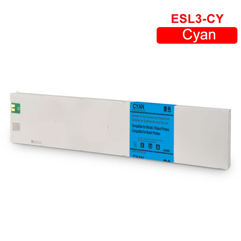 440ML ECO-SOL MAX Replacement Ink Cartridge ESL3 For Roland BN-20 SolJet PRO II VersaCAMM SP-i Series Printers (6Colors/Set)