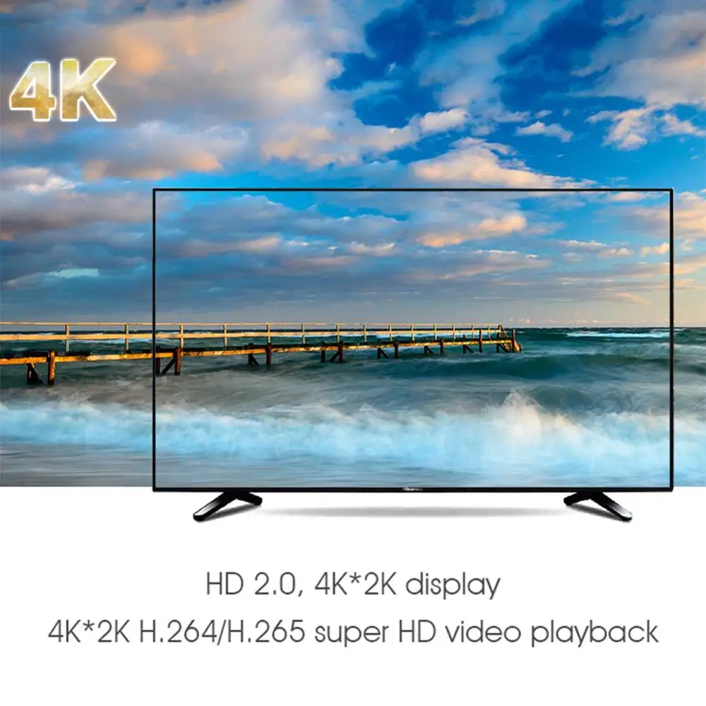 MXQ U2+ W Android 7,1 Smart tv Box 1+ 8GB Amlogic S905W четырехъядерный WiFi BT4.0 4K H.265 ТВ-приставка домашний медиаплеер EU/US Plug