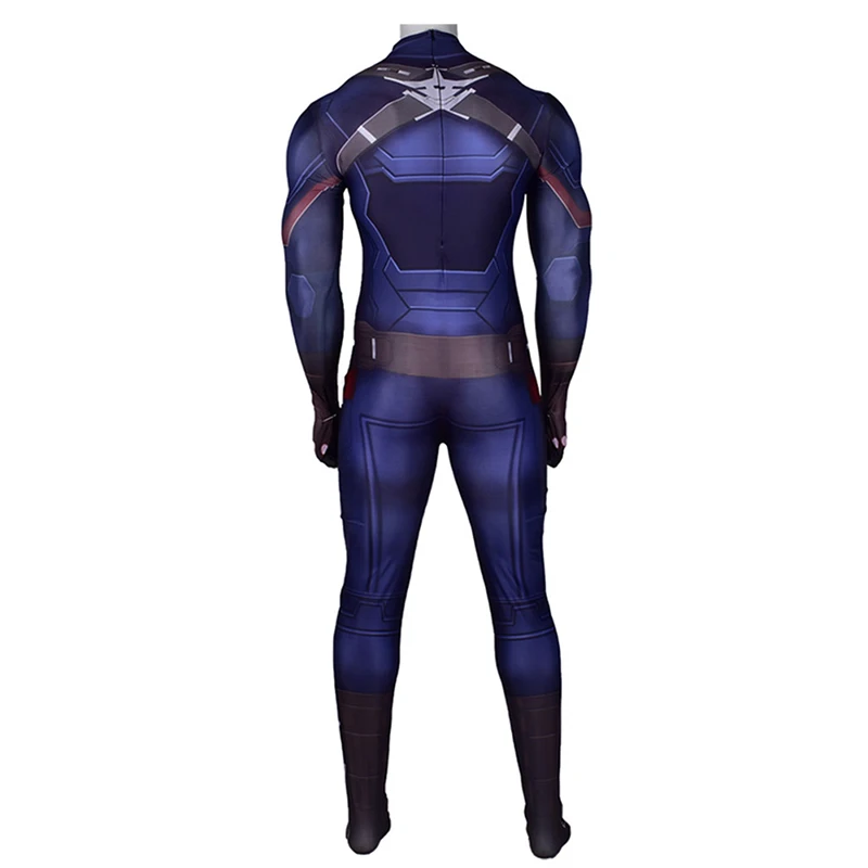 Костюм для косплея Капитана Америка боевой костюм Мужское боди цельнокроеные